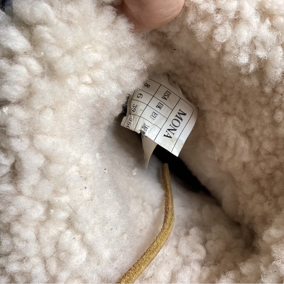 Australia Luxe Collective “Mona” Suede Shearling Wedge Boots – Size 8 - Picture 7 of 11